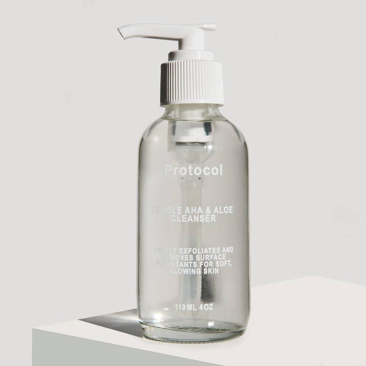 Dobbelt Alpha Hydroxy Cleanser med grøn teekstrakt og Alo for engroshandel hos Protocol Lab