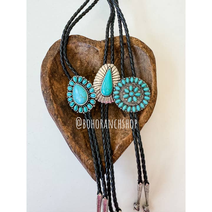 Boho Ranch Shop - Wholesale Pendant/Charm Necklace - Western Bolo Long Pendant Necklace14