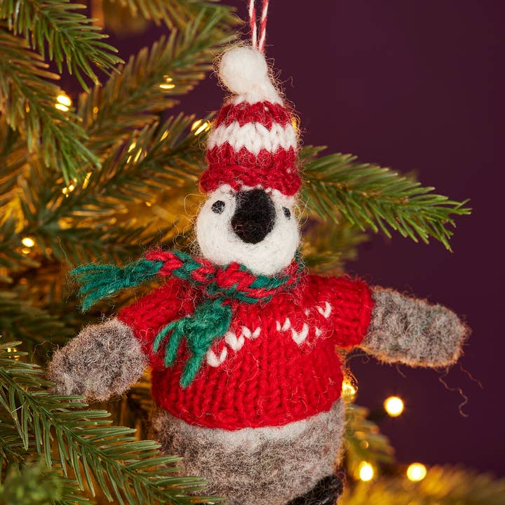 Namaste - Wholesale Christmas decoration - Felt Cosy Baby Penguin Decoration0