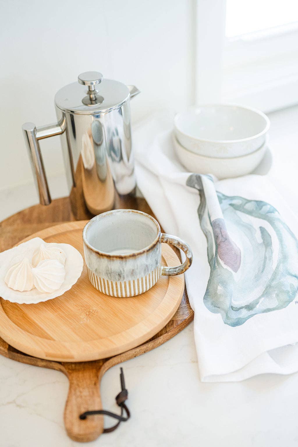 Printed Hues - Wholesale Tea Towel - Masonboro Oyster Tea Towel1