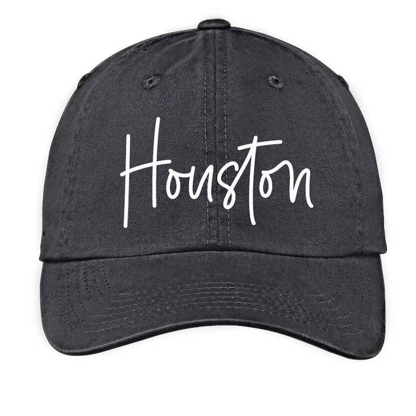 Frankie Jean - Wholesale Baseball Cap - Unisex - Houston Cursive Baseball Cap V10