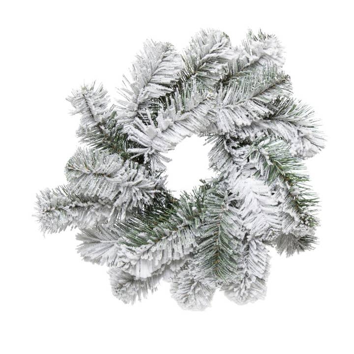 Jacobson - Wholesale Wreath - 3"D Flocked Douglas Fir Candle Ring - Box of 12