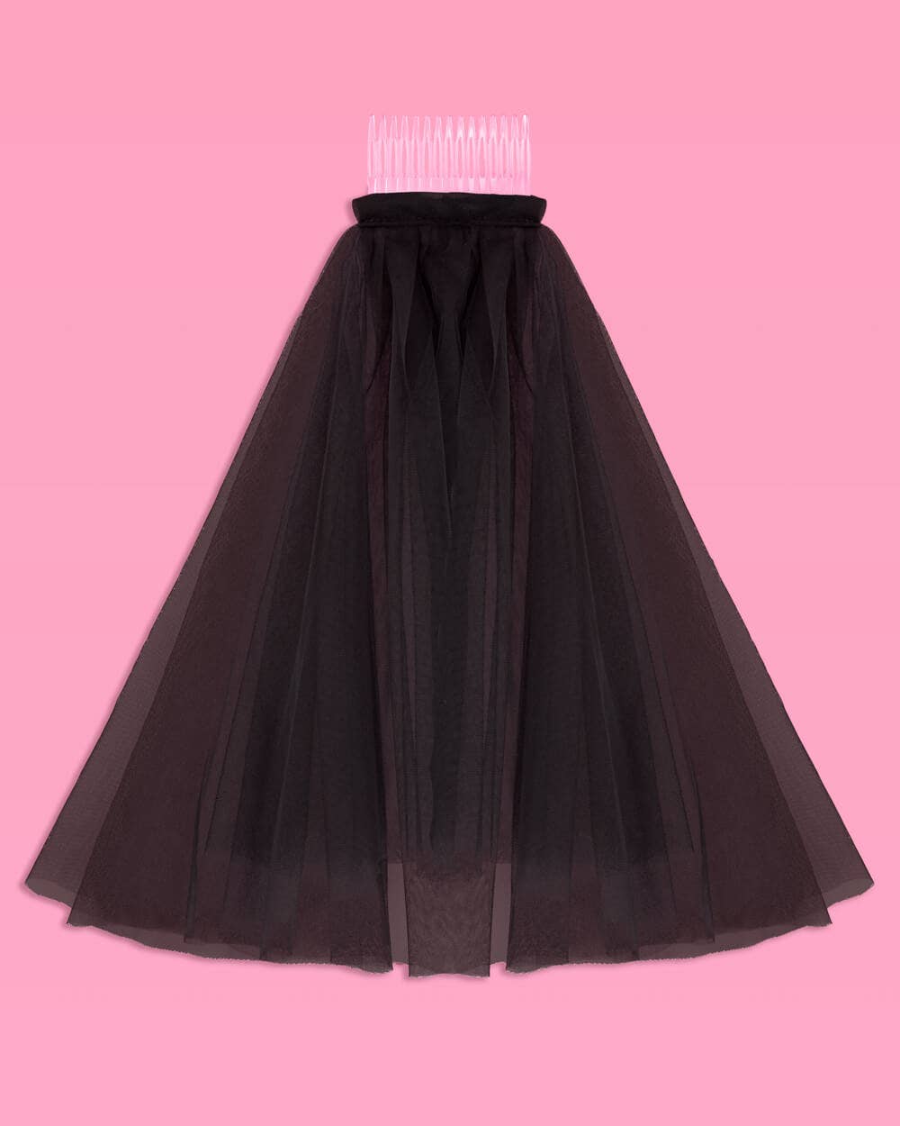 xo, Fetti - Wholesale Veil - Women's - Bride or Die Veil - black tulle veil - divorce party3