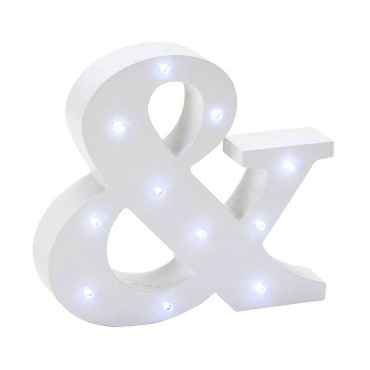 6" Vintage LED Marquee Ampersand & for wholesale by Portofino International Trading, USA