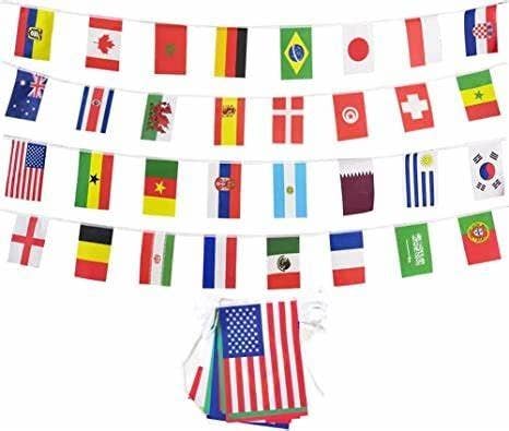 Flag Matrix Inc - Wholesale Flag - Fifa 2022 Pennant String Flags0