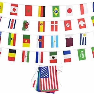 Flag Matrix Inc - Wholesale Flag - Fifa 2022 Pennant String Flags