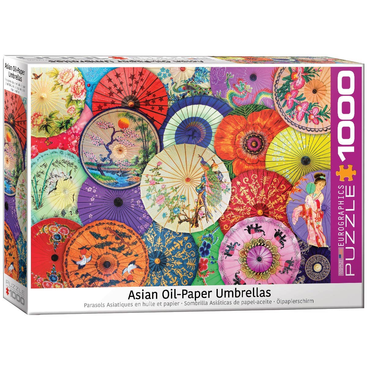Eurographics Puzzles USA - Vente Puzzle – adulte - Parapluies en papier huilé asiatiques0