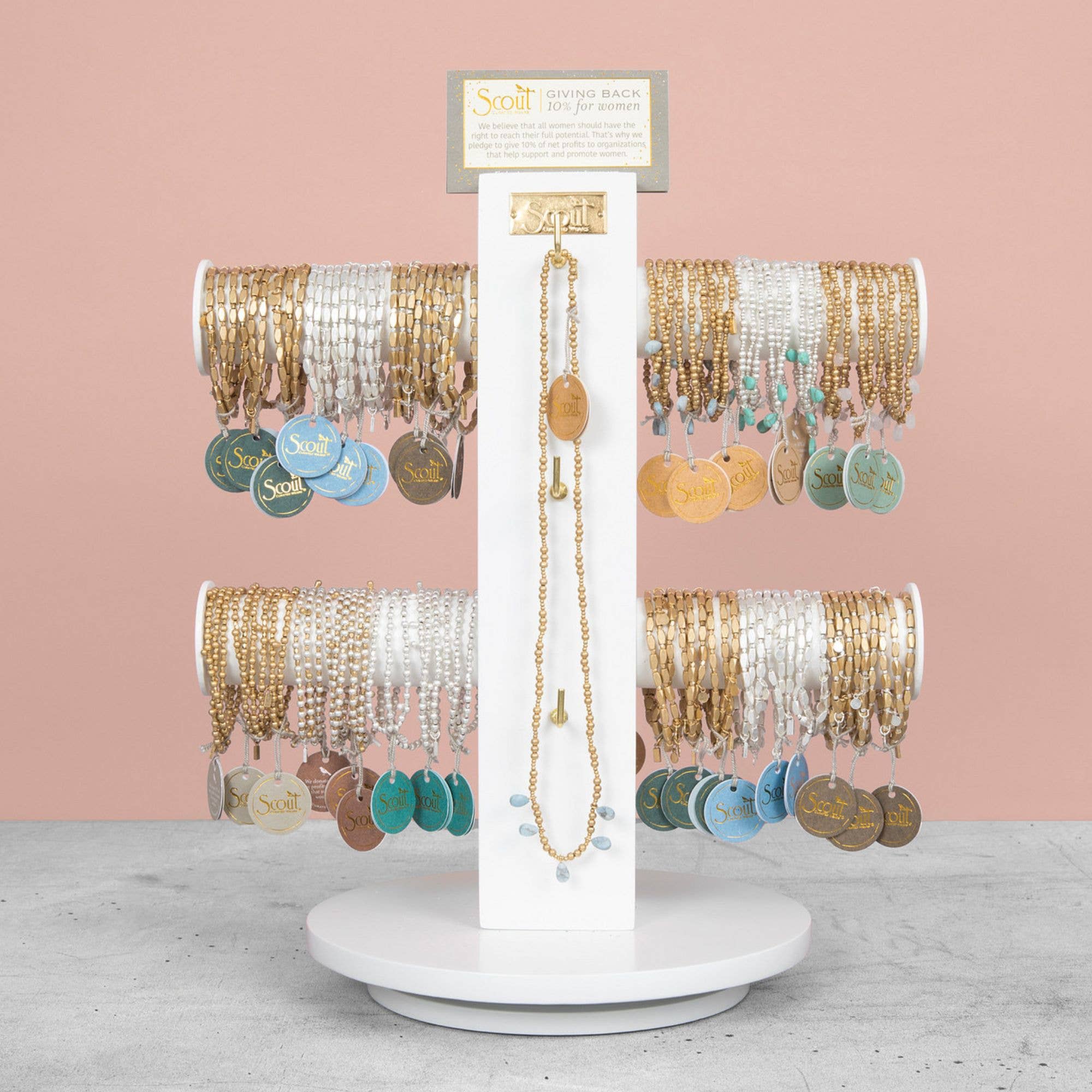Scout Curated Wears - Wholesale Jewelry Stand & Display - Necklace/Bracelet Spinning Display3