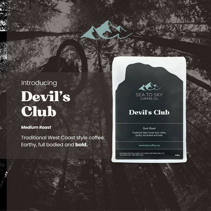 Devil's Club Dark Roast for wholesale by Sea to Sky Coffee Co