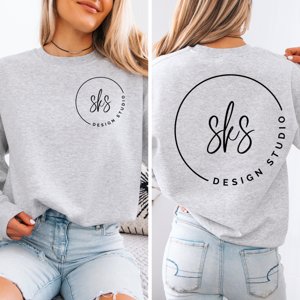 SKS Design Studio - Wholesale Graphic Sweatshirt - Women's - CUSTOM LOGO | Unisex Crewneck Sweatshirt0