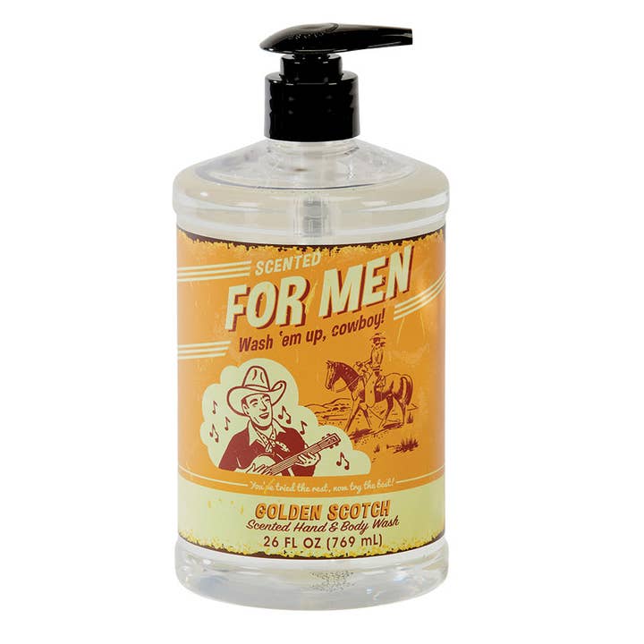 San Francisco Soap / Man Bar Soap - Wholesale Body Wash/Shower Gel - Men's - Golden Scotch 26oz for Men Body Wash
