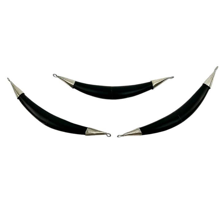 Jewelers Paradise - Wholesale Individual Charm/Pendant - Bone Sideways 6 inch Pendant - You Choose Color and Finish1