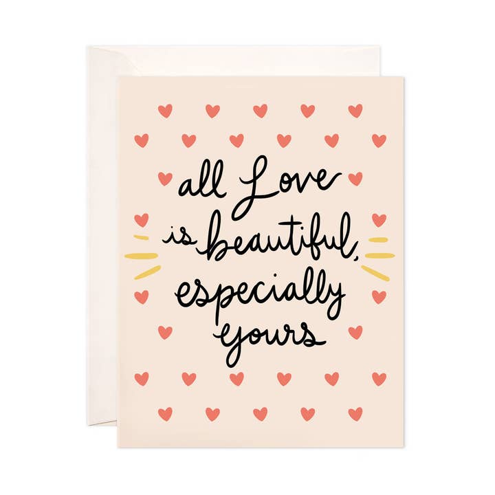 Especially Yours Greeting Card - Inclusive Wedding Card for wholesale by Bloomwolf Studio