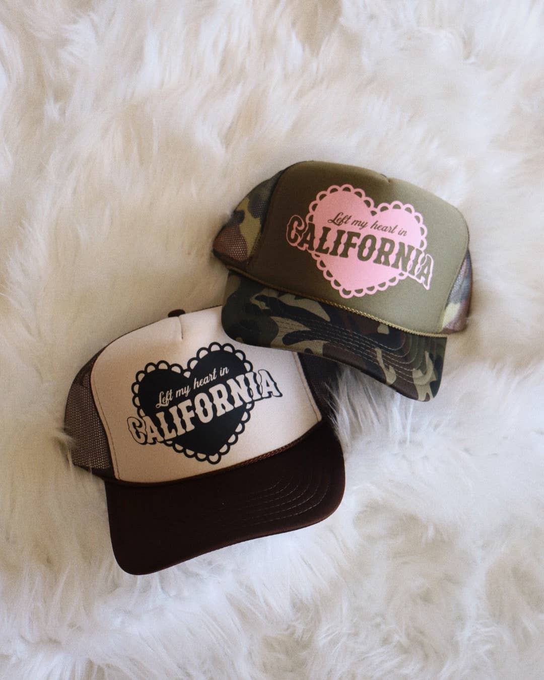 Wilder Made - Vente Casquette de camionneur – femme - J'ai laissé mon cœur dans une casquette de camionneur personnalisée.3