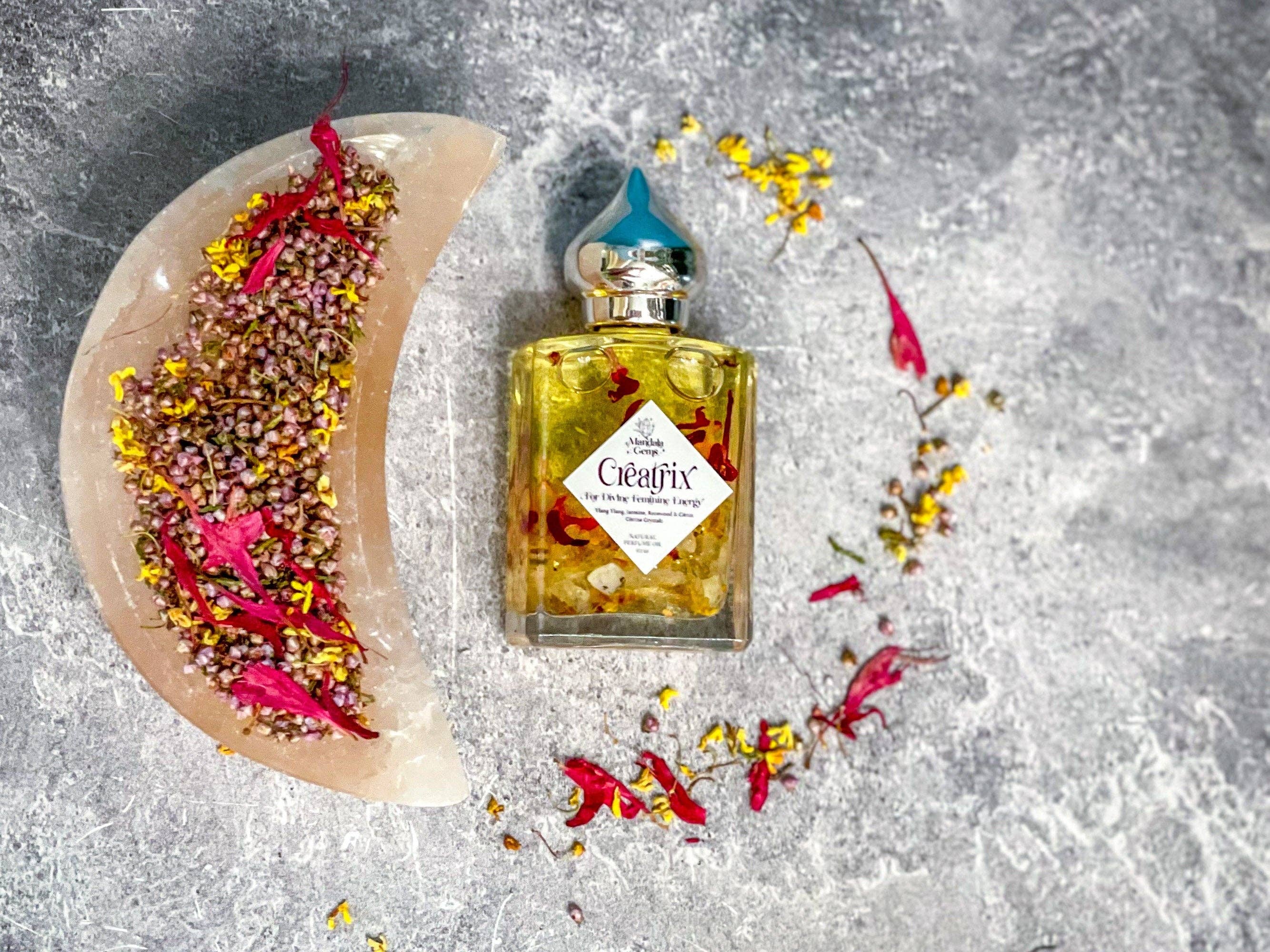 Mandala Gems – Engroshandel Duftolie – CREATRIX Naturlig Blomsterparfumeolie for Guddommelig Feminin Energi med Jasmin