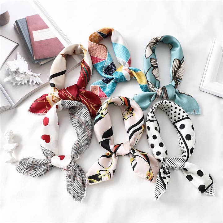 Vielseitiger bedruckter Seidenschal für den Großhandel von MoodGold