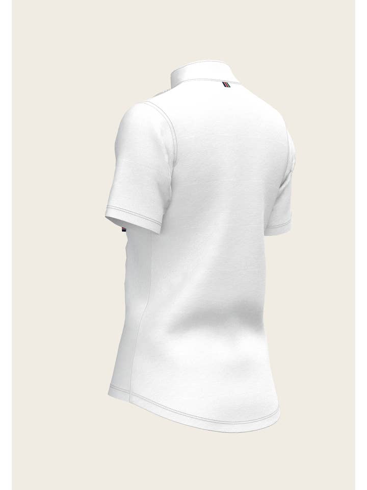 Espoir Equestrian – wholesale T-shirt – women's – Short Pleated Short Sleeve Show Shirt4