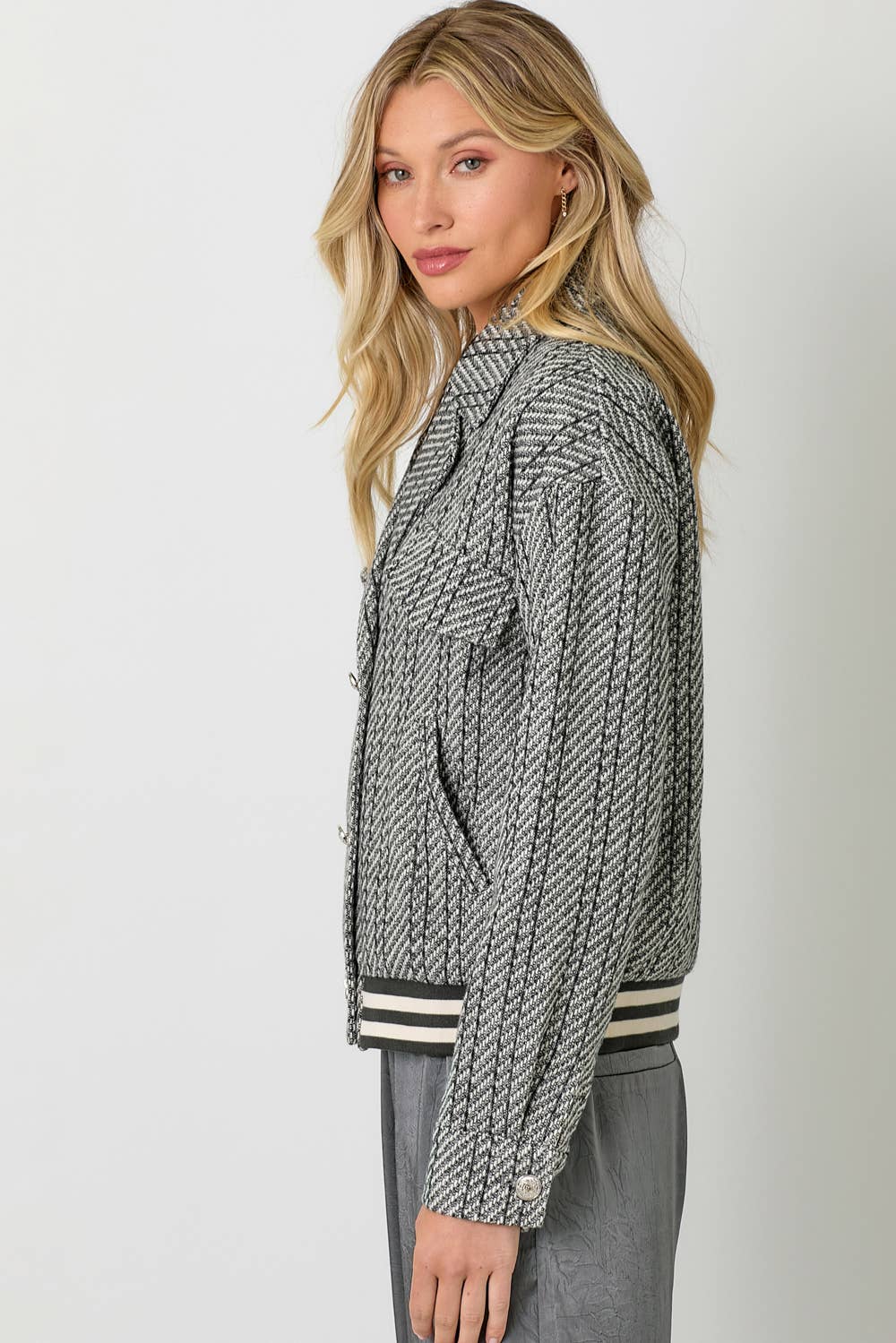 Mystree – wholesale Bomberjacka - Dam – 60732 Bomberjacka med ränder6