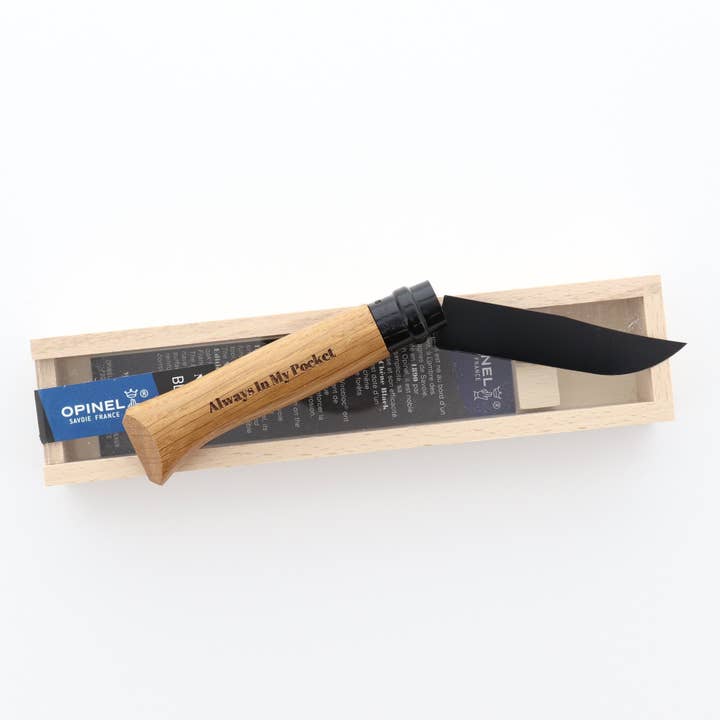 Opinel - Wholesale Pocket Knife/Holder - No.08 Black Oak Folding Knife2