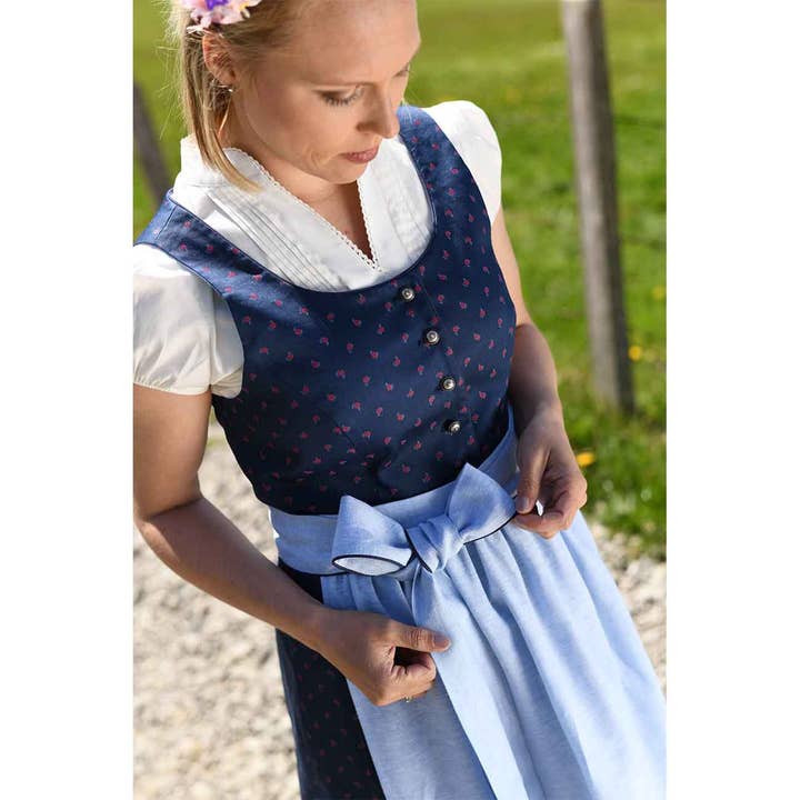 DIRNDL GRETA (À FLEURS BLEUES) pour la vente par FREIWILD-DESIGN
