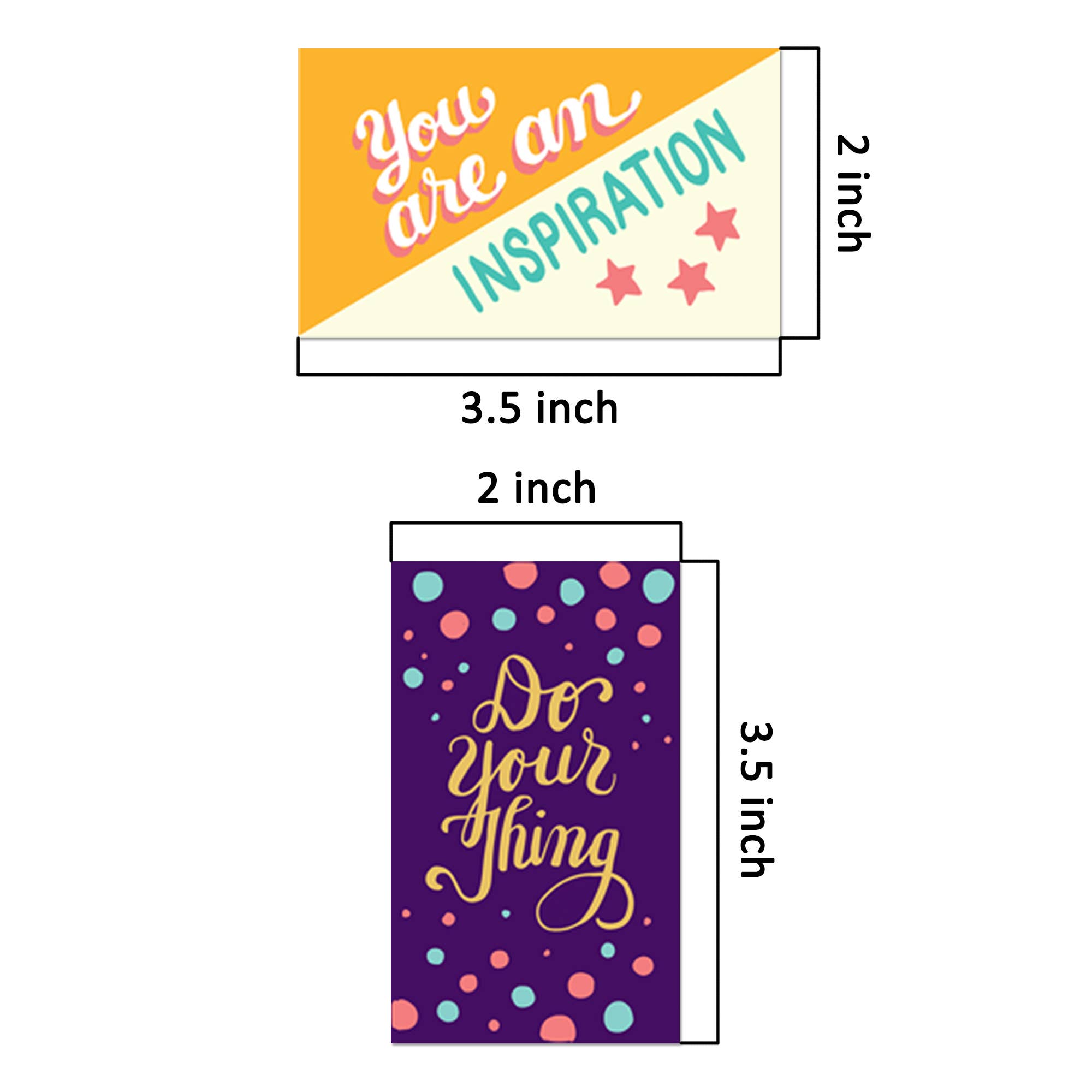 Youngever - Vente Assortiments de papeterie/cartes - Youngever Lot de 300 cartes de motivation et 100 cartes uniques1