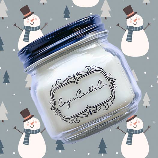 8 oz. Mason Jar Stearinlys - * NYE* Vinterdufte! for engroshandel hos Coyer Candle Co.