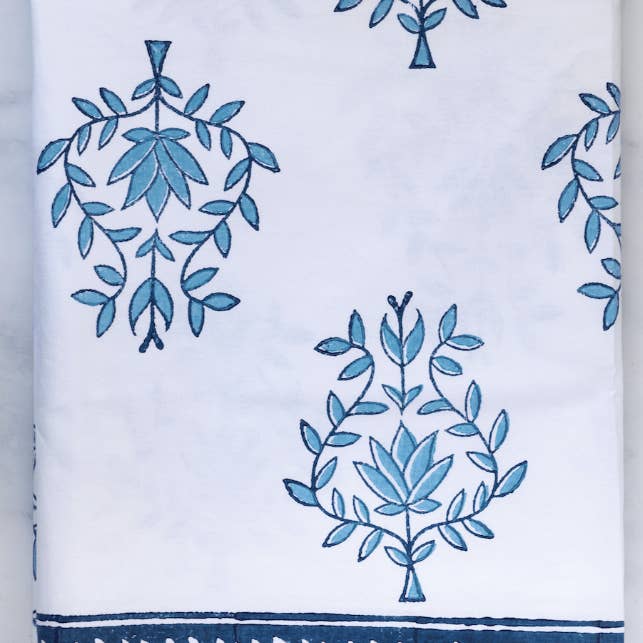Mended - Wholesale Tablecloth - Table Throw - Lotus (Large), Uniform Blue & Navy3