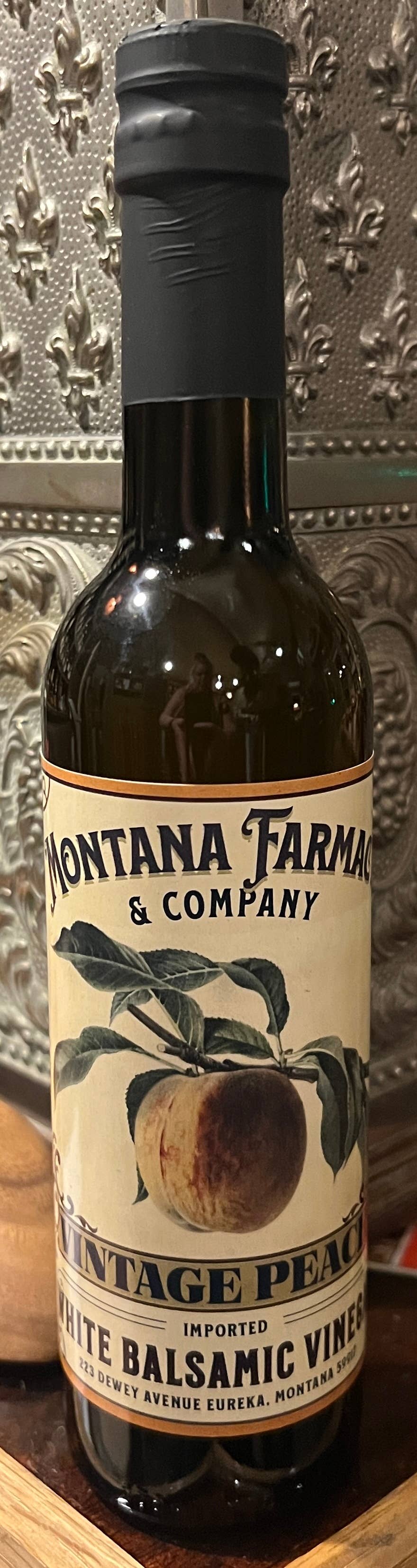 Montana Farmacy - Wholesale Vinegar - Vintage Peach Farmstead White Balsamic Vinegar 375 ml2