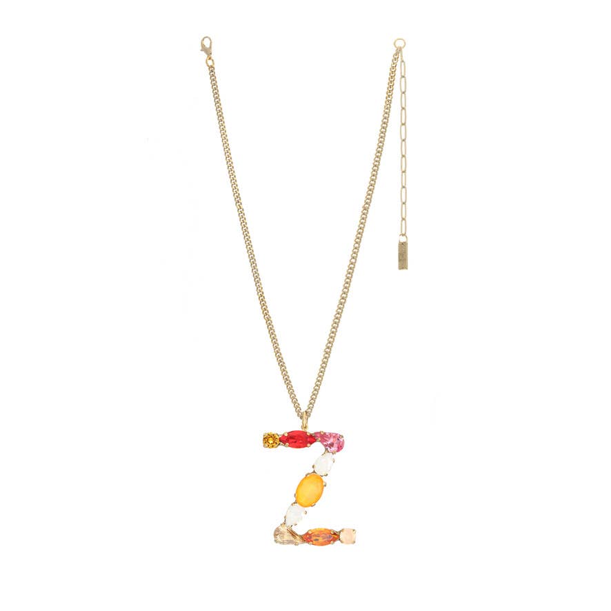 TOVA - Wholesale Pendant/Charm Necklace - Monograms in Neon Necklace32