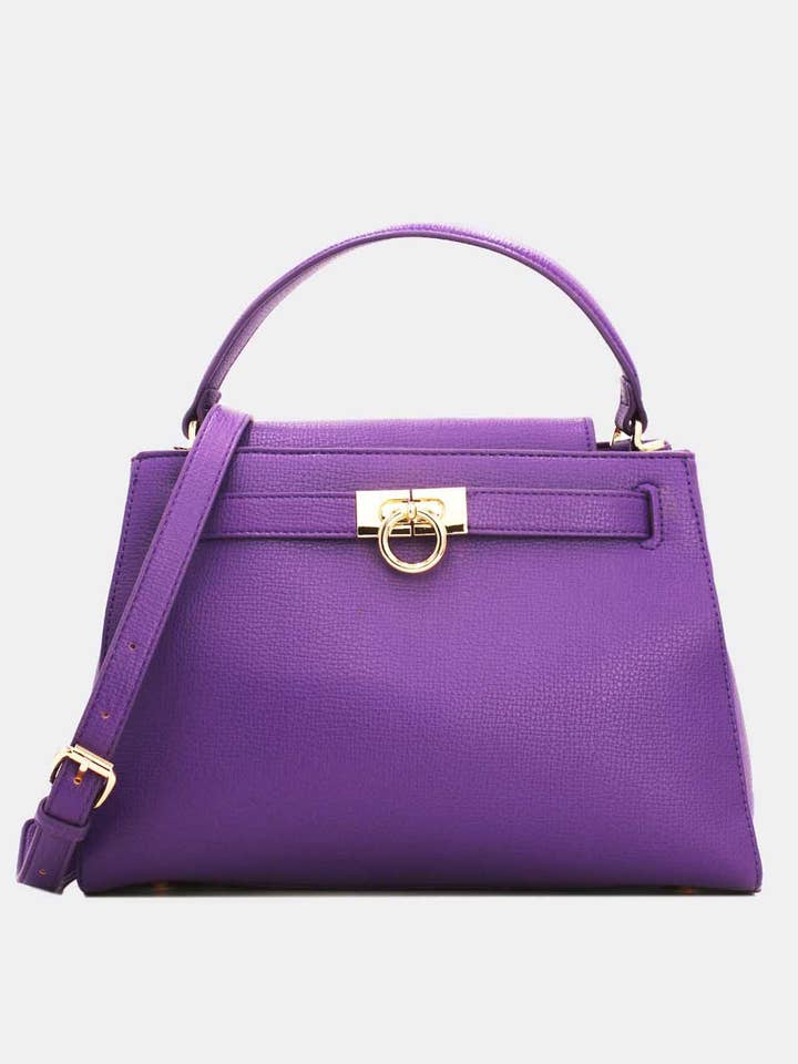 6937 Embellished Buckle and Buckle Handbag for wholesale by Tom&Eva (F.D.M diffusion)