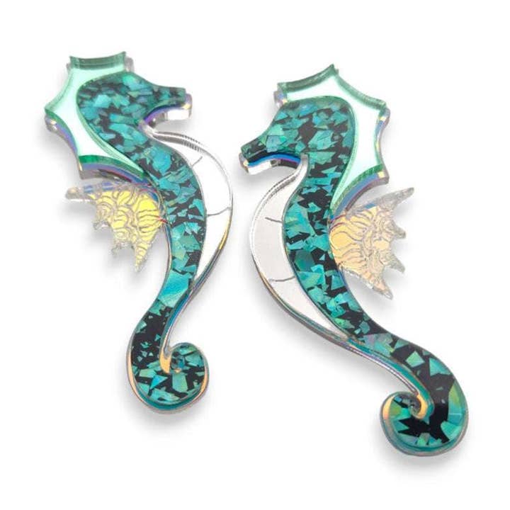 Boucles d'oreilles « Under The Sea » pour la vente par Funk Da Queen
