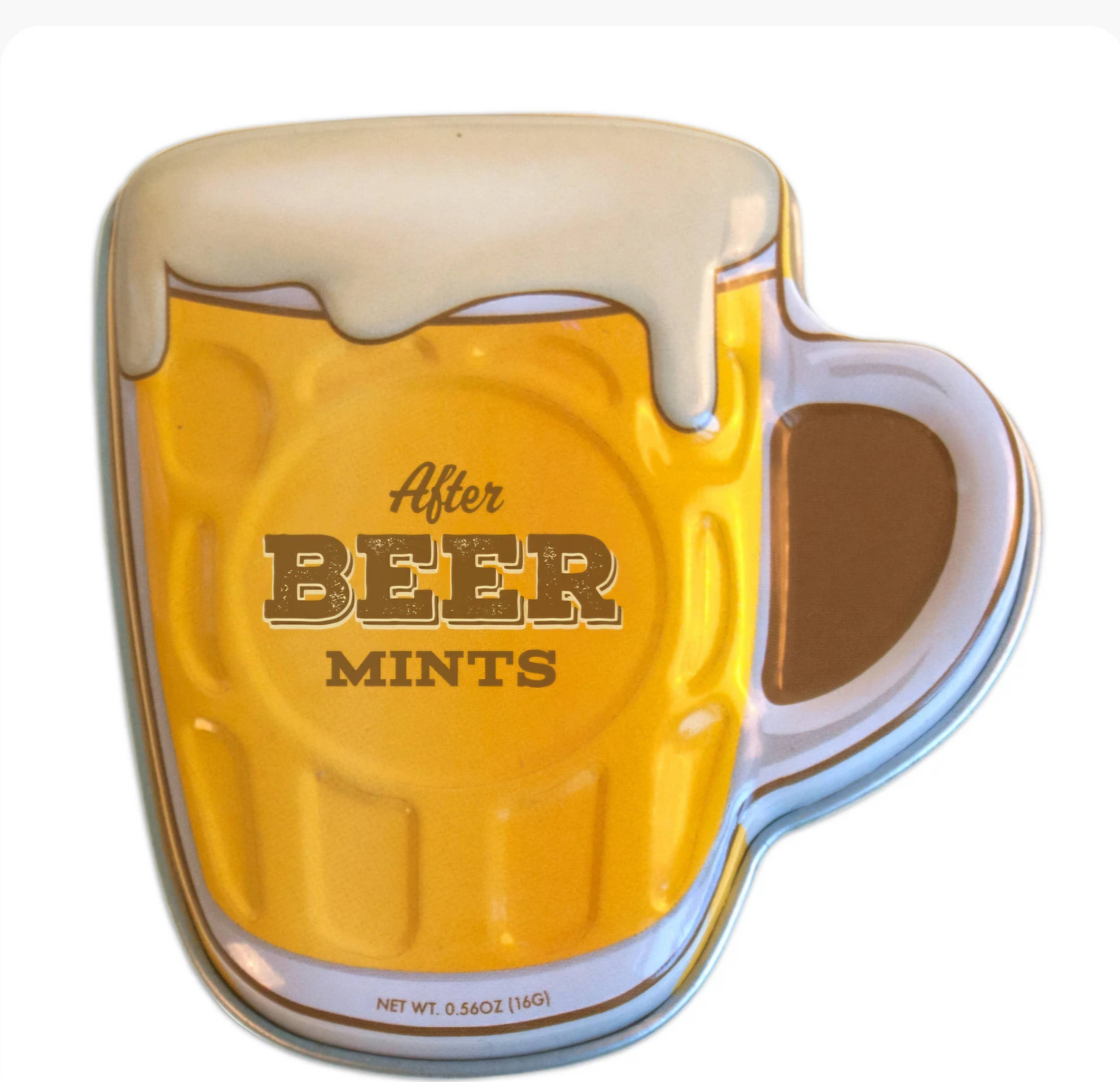 Majestic Wholesale - Venta al por mayor Caramelos de menta - AmuseMints Latas de Caramelos de Menta con Forma de Jarra de Cerveza, 0.56oz Lata 24CT1