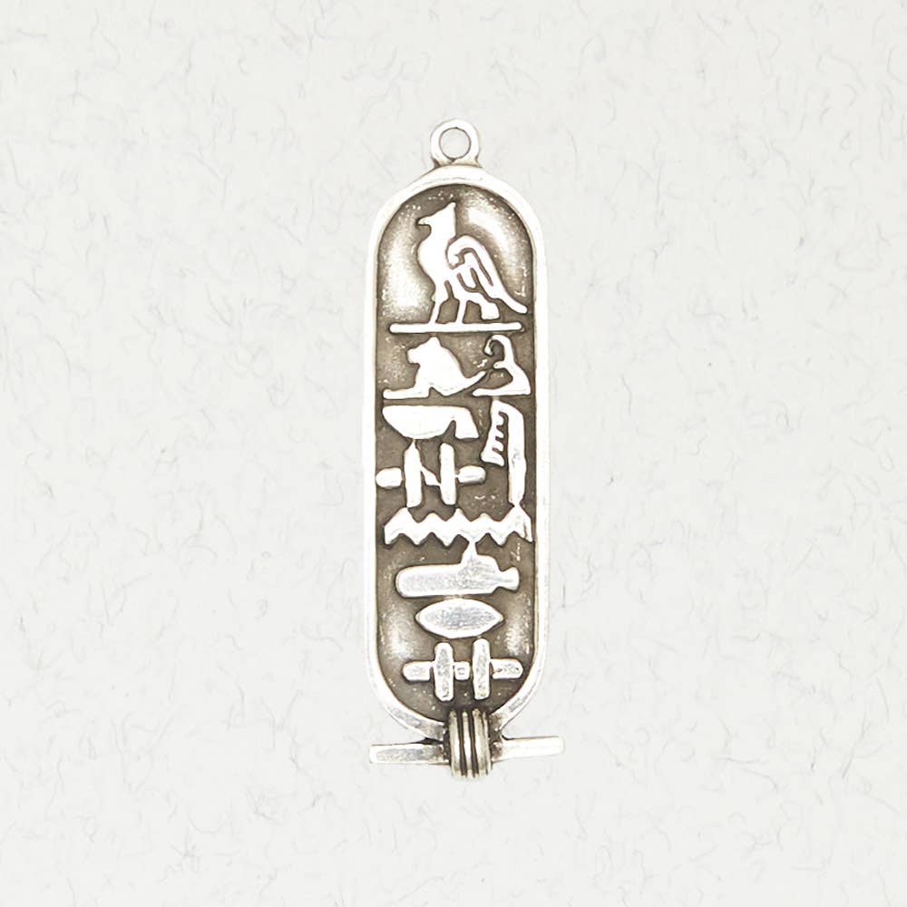 Nirvana LLC - Wholesale Individual Charm/Pendant - Egyptian Pewter Pendant Necklace - Cartouche0