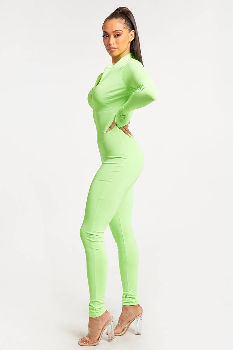 Jour – Engroshandel Jumpsuit - Dame – Jumpsuit til kvinder i nylonblanding med lynlås foran DT21347