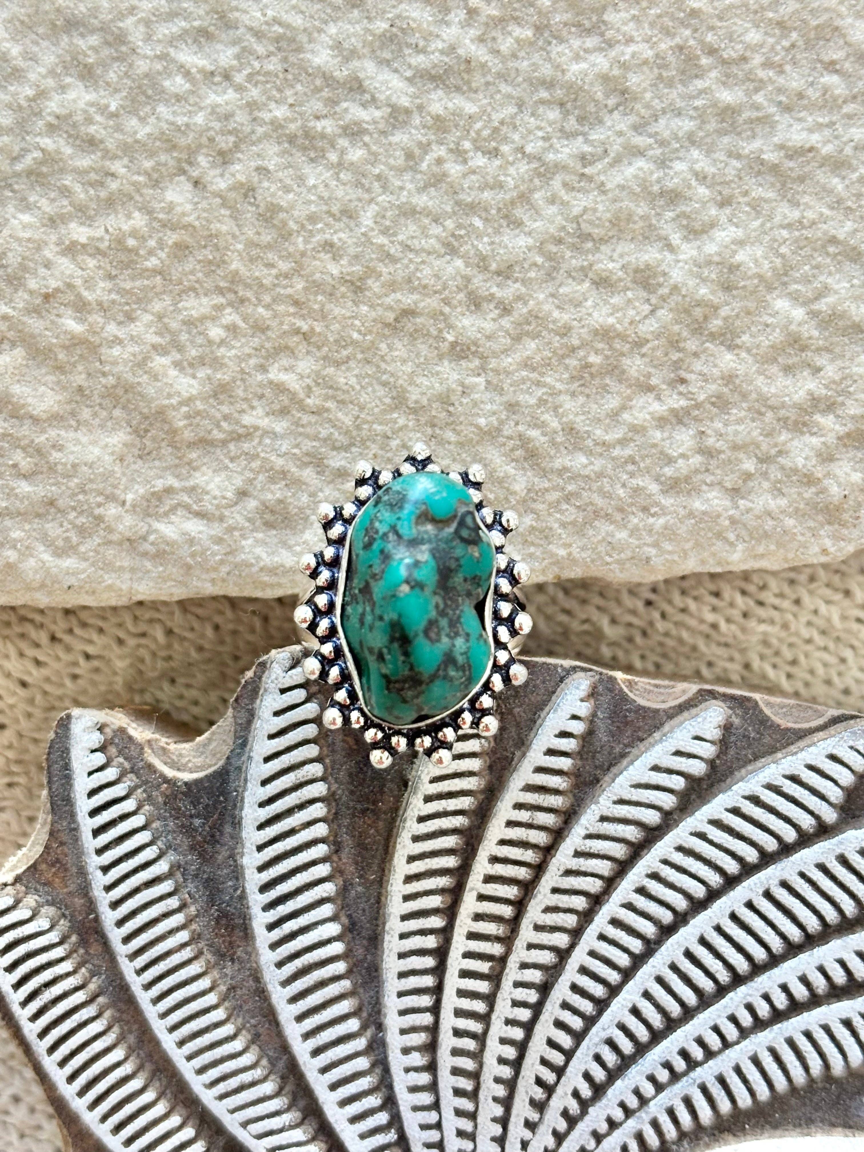 Wild Cactus Co. - Wholesale Cocktail/Statement Ring - TURQUOISE DIVINE RING SIZE 77