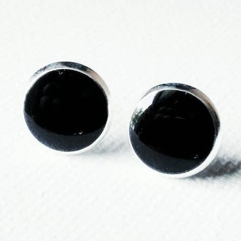 Clous noirs 10 mm argentés pour la vente par Holey Moley Accessories