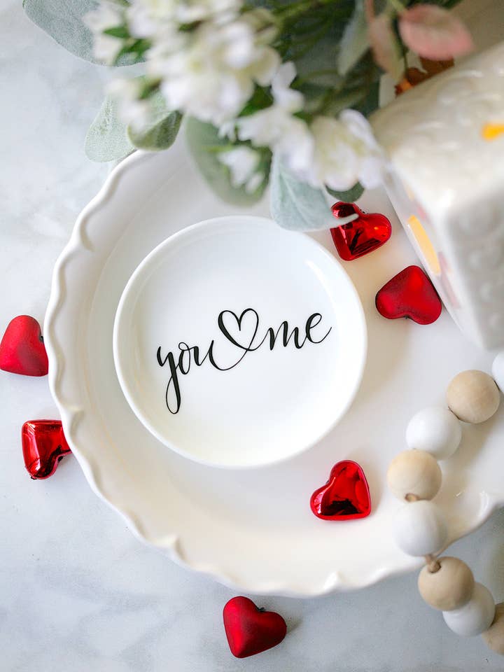 You & Me Ring Dish for wholesale by Younique Ornaments