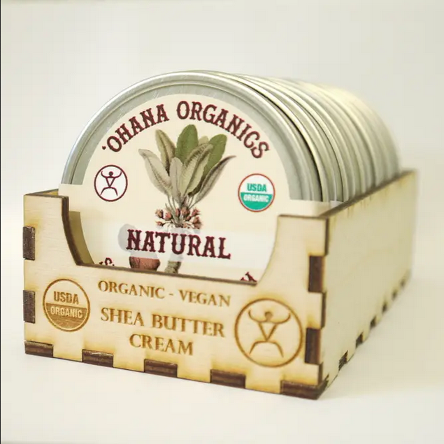 'Ohana Organics - Wholesale Body Balm/Butter - Organic Shea Butter- 4 scents (Case of 6)6