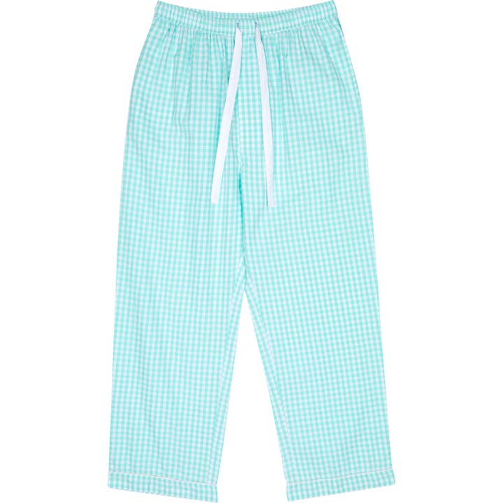Pantalones de pijama Hepburn Gingham Mint para hombre para venta al por mayor de Sant and Abel