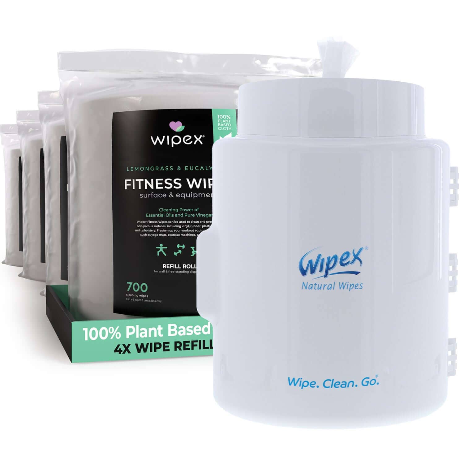 Wipex - Wholesale All-Purpose Cleaning Wipes - Wipex 700 Plant-Based Gym Wipes Bulk Refill Roll | Natural Fitness Equipment Wipes2