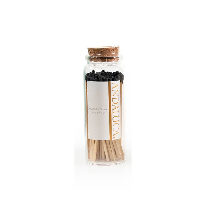 Andaluca - Wholesale Matches - Glass Jar of 60 Wooden Matches