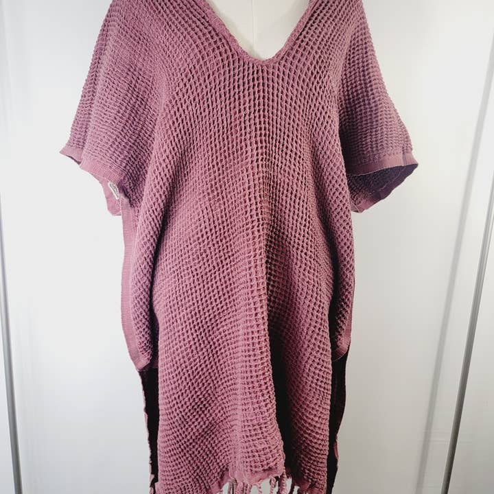 Hand made Honey comb wave Cotton Top or dress Cherry for wholesale by EBRU Home