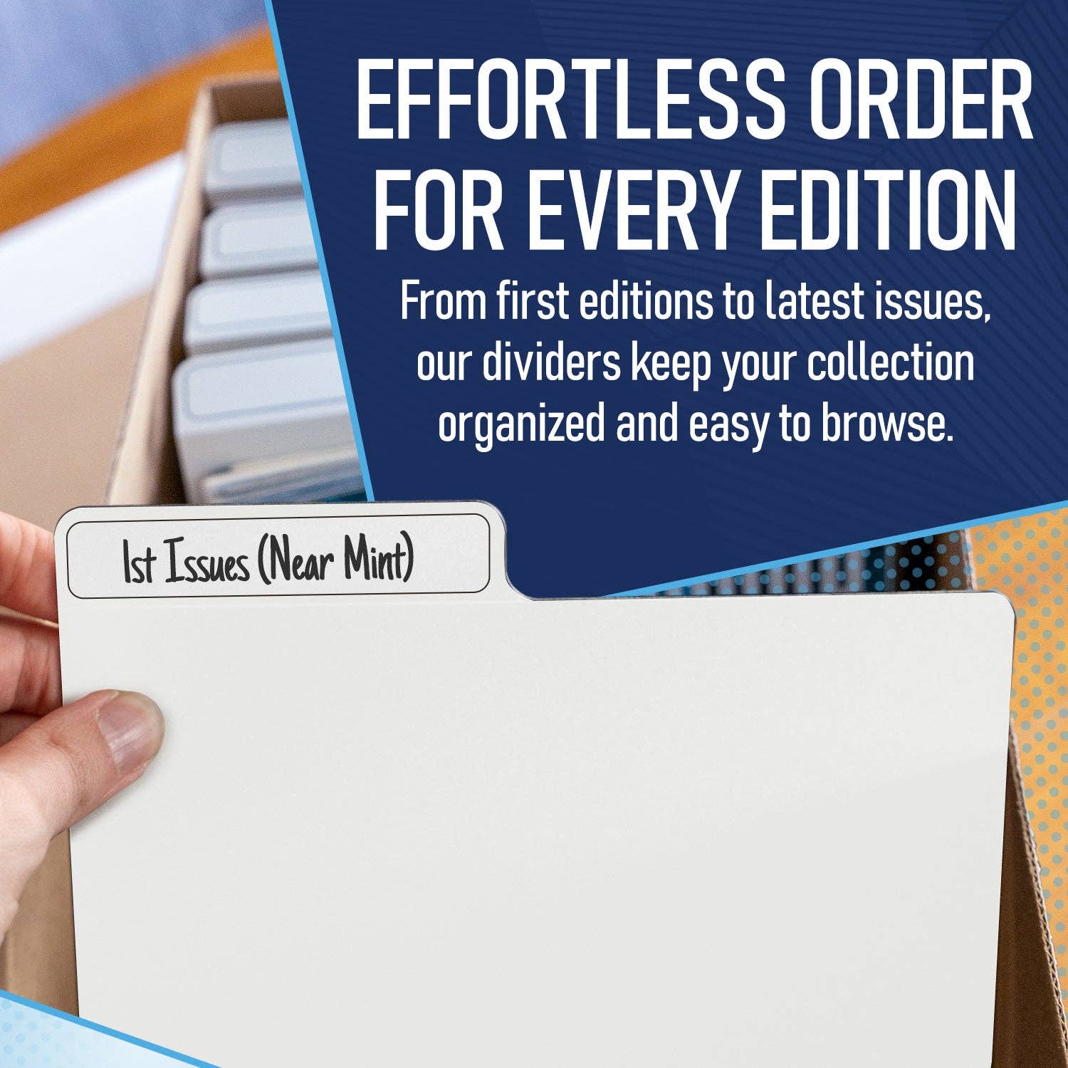 Invested Alliance LLC - Wholesale Binder - White Comic Book Dividers - 200 Pack2