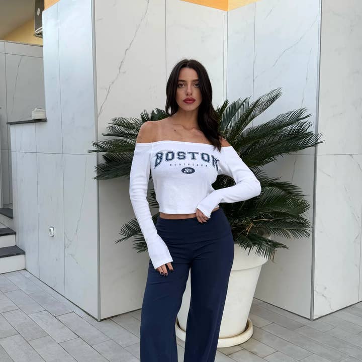 High waist elastic fold-over wide-leg cotton pants and other Purchase Wholesale fold over elastic. Free Returns & Net 60 Terms on Faire trending on Faire.