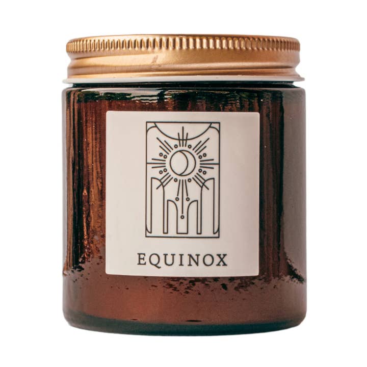 Heavenly 3.4oz Small Fine Fragrance Amber Jar Candle for wholesale by Herland Home