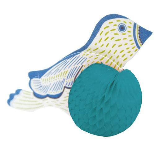 Hilsen Liv Honningkagefugl Mini Kort Blå AT-19 for engroshandel hos Greeting Life America