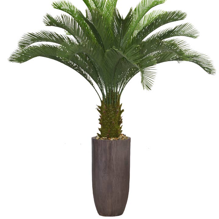 63" Tall Palm Tree and Resin Planter for wholesale by MinxNY