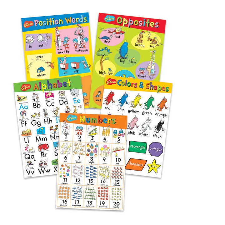 Dr. Seuss™ Beginning Concepts Mini Bulletin Board Set for wholesale by Eureka School Products