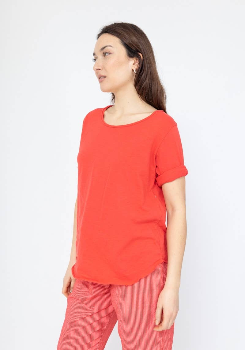 LINEN & COTTON HOUSE - Wholesale T-shirt (Zonder tekening) - Dames - 8008 basic katoenen T-shirt28