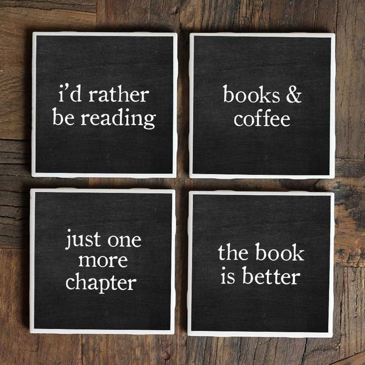 Reading Coasters (Set of 4) for wholesale by Melody Press Co.